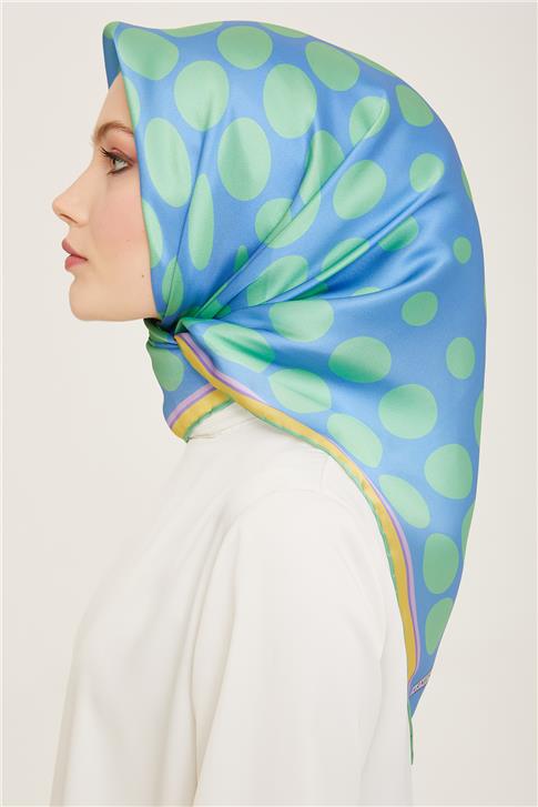 Armine Geometrik Desenli Twill İpek Eşarp 24Ya9156 86 53