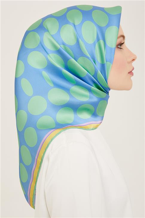 Armine Geometrik Desenli Twill İpek Eşarp 24Ya9156 86 53