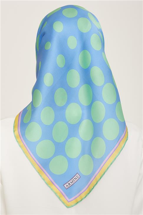 Armine Geometrik Desenli Twill İpek Eşarp 24Ya9156 86 53