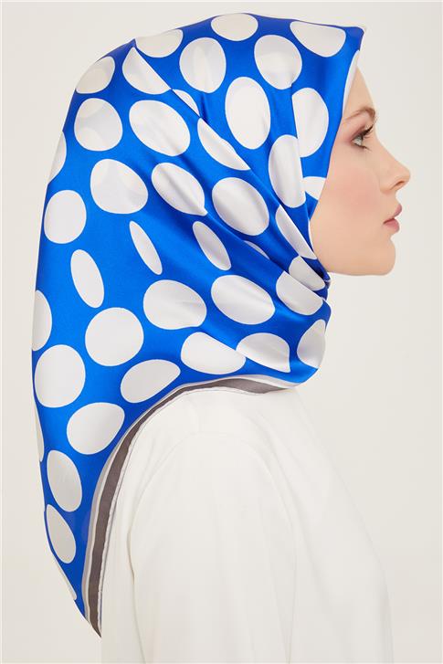 Armine Geometrik Desenli Twill İpek Eşarp 24Ya9156 86 85