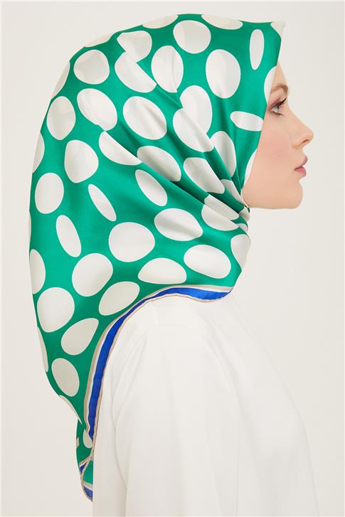 Armine Geometrik Desenli Twill İpek Eşarp 24Ya9156 86 86