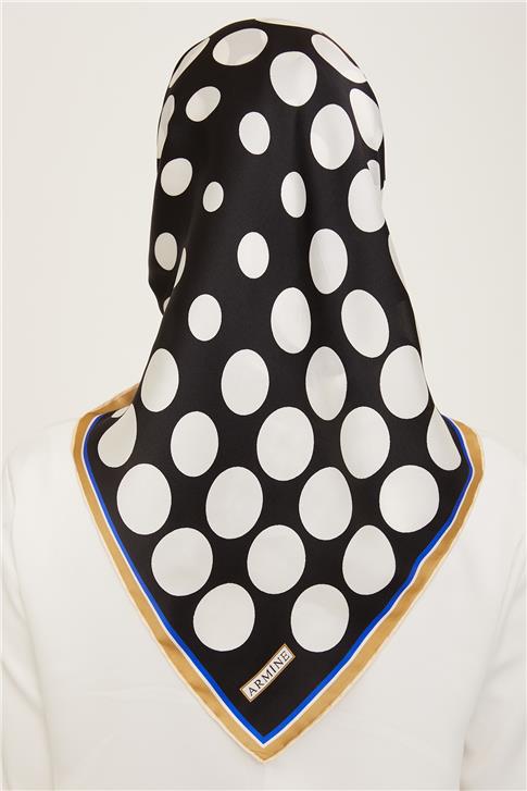 Armine Geometrik Desenli Sura İpek Eşarp 24Ya9157 09