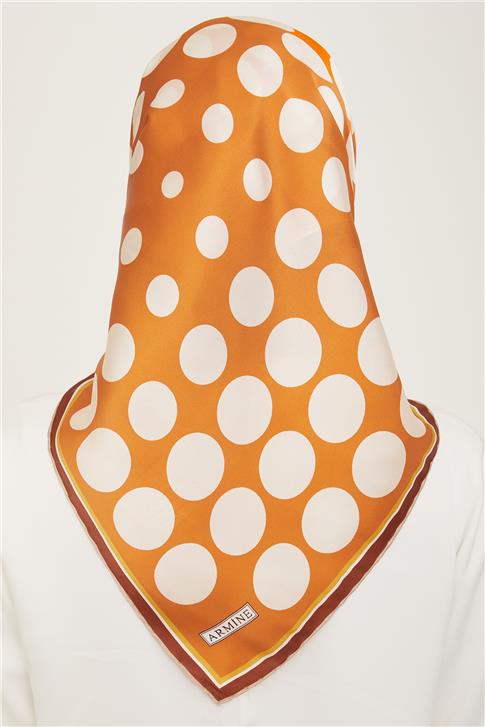 Armine Geometrik Desenli Sura İpek Eşarp 24Ya9157 32