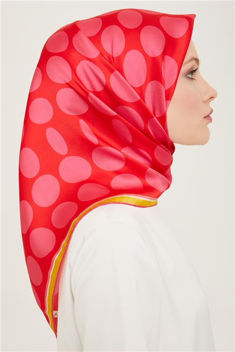 Armine Geometrik Desenli Sura İpek Eşarp 24Ya9157 58