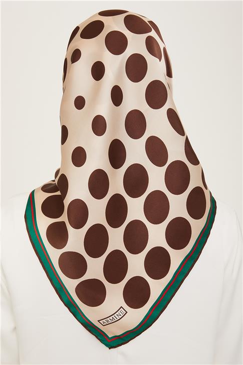 Armine Geometrik Desenli Sura İpek Eşarp 24Ya9157 80