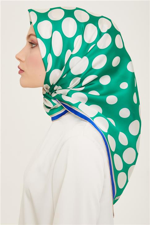 Armine Geometrik Desenli Sura İpek Eşarp 24Ya9157 86