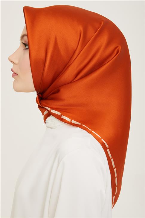 Armine Klasik Desenli Twill İpek Eşarp 24Ya9165 31 12