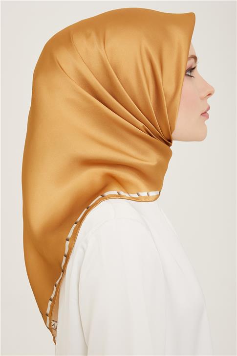 Armine Klasik Desenli Twill İpek Eşarp 24Ya9165 31 31