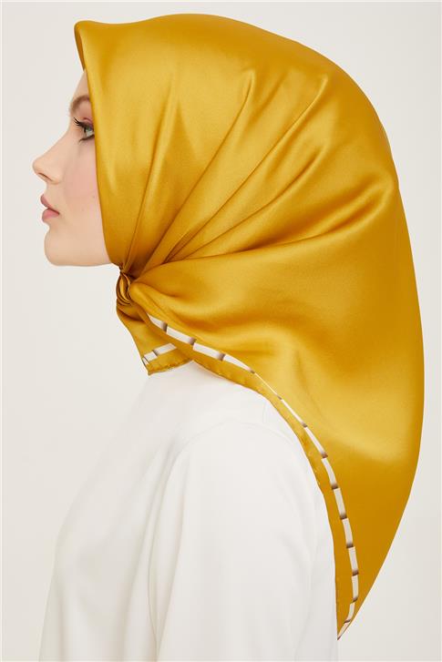 Armine Klasik Desenli Twill İpek Eşarp 24Ya9165 31 33
