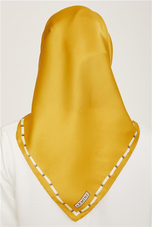 Armine Klasik Desenli Twill İpek Eşarp 24Ya9165 31 33