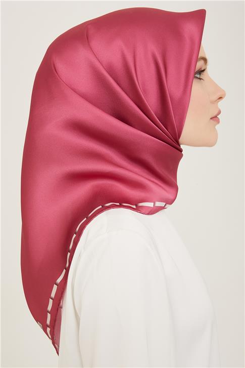 Armine Klasik Desenli Twill İpek Eşarp 24Ya9165 31 51