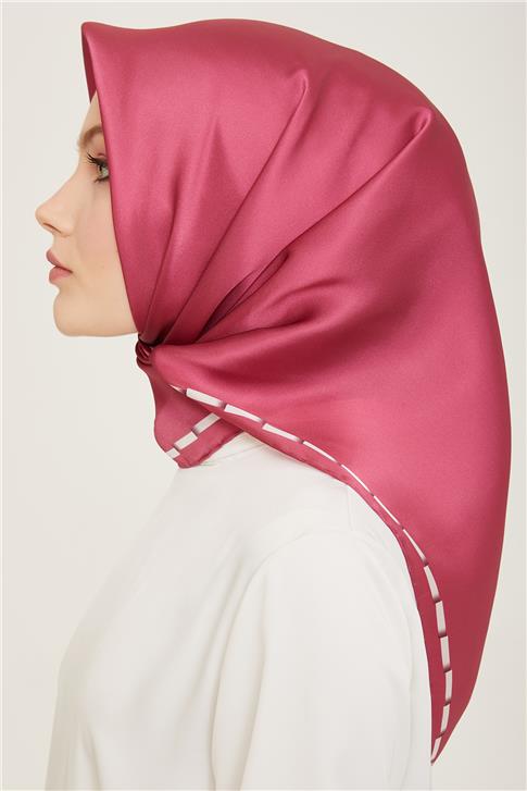 Armine Klasik Desenli Twill İpek Eşarp 24Ya9165 31 51