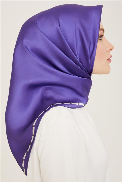 Armine Klasik Desenli Twill İpek Eşarp 24Ya9165 31 56