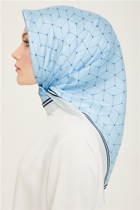 Armine Monogram Desenli Twill İpek Eşarp 24Ya9166 85 34