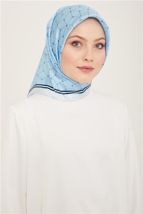 Armine Monogram Desenli Twill İpek Eşarp 24Ya9166 85 34