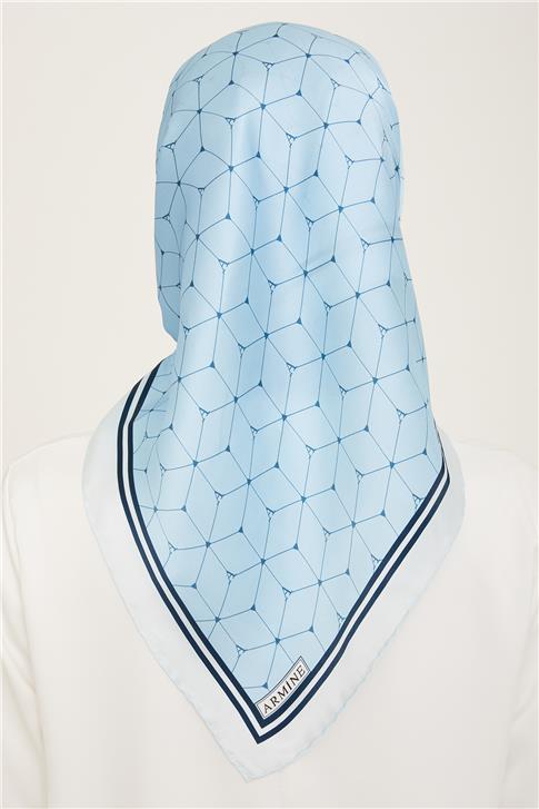 Armine Monogram Desenli Twill İpek Eşarp 24Ya9166 85 34