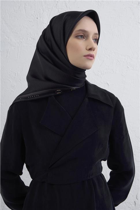 Armine Monogram Desenli Saf İpek Twill Eşarp 9401D 52