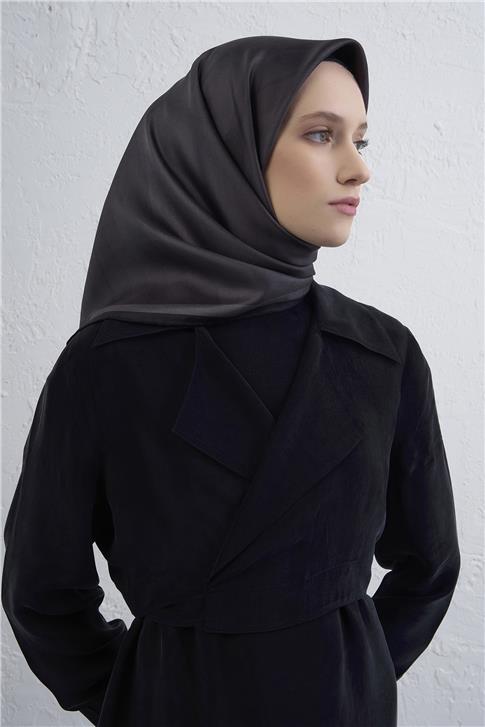 Armine Geometrik Desenli Saf İpek Twill Eşarp 9402D 54