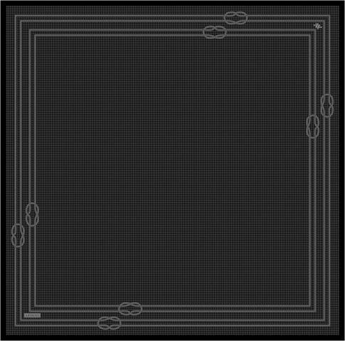 Armine Klasik Desenli Saf İpek Twill Eşarp 9404D 11