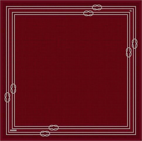 Armine Klasik Desenli Saf İpek Twill Eşarp 9404D 82