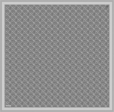 Armine Soyut Desenli Saf İpek Twill Eşarp 9405D 33