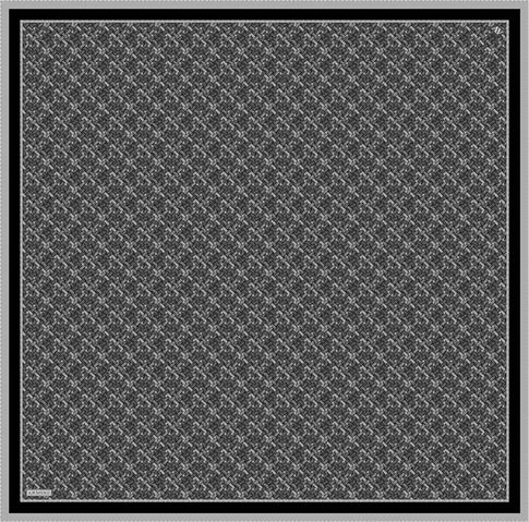 Armine Soyut Desenli Saf İpek Twill Eşarp 9405D 84