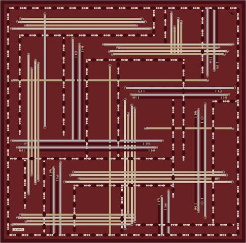 Armine Obje Desenli Saf İpek Twill Eşarp 9407D 36