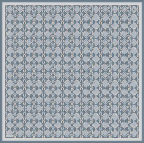 Armine Klasik Desenli Saf İpek Twill Eşarp 9410D 36