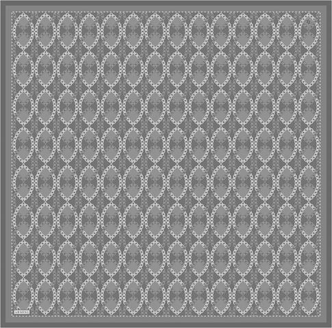 Armine Klasik Desenli Saf İpek Twill Eşarp 9410D 88