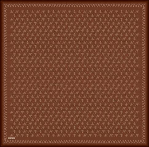 Armine Monogram Desenli Saf İpek Twill Eşarp 9412D 35