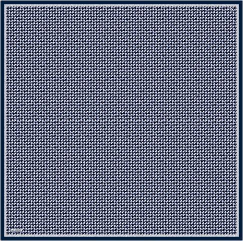Armine Geometrik Desenli Saf İpek Twill Eşarp 9417D 03
