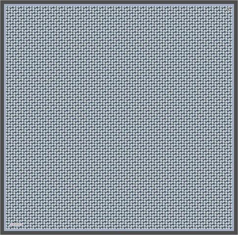 Armine Geometrik Desenli Saf İpek Twill Eşarp 9417D 84