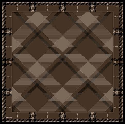 Armine Geometrik Desenli Saf İpek Twill Eşarp 9418D 33 