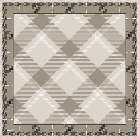 Armine Geometrik Desenli Saf İpek Twill Eşarp 9418D 36 