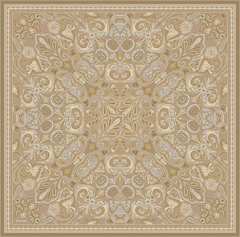 Armine Etnik Desen Saf İpek Twill Eşarp 9421D 05