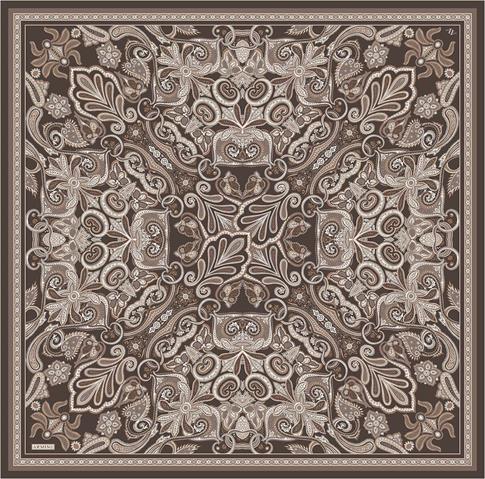 Armine Etnik Desen Saf İpek Twill Eşarp 9421D 32