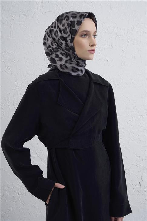 Armine Klasik Desenli Saf İpek Twill Eşarp 9425D 51