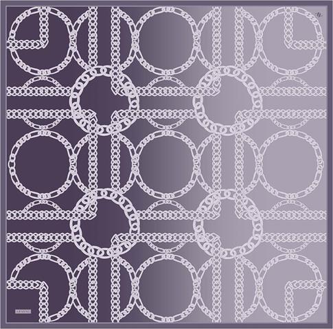 Armine Geometrik Desenli Saf İpek Twill Eşarp 9427D 31