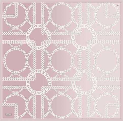 Armine Geometrik Desenli Saf İpek Twill Eşarp 9427D 86