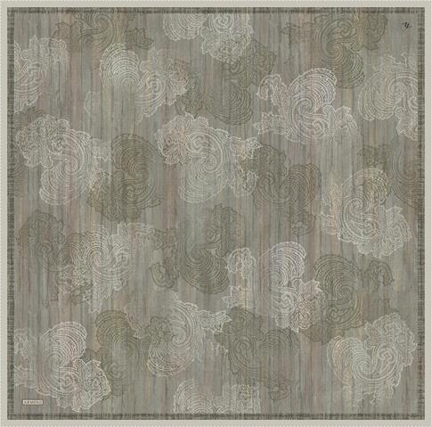 Armine Klasik Desenli Saf İpek Twill Eşarp 9428D 32