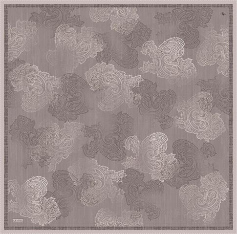 Armine Klasik Desenli Saf İpek Twill Eşarp 9428D 37