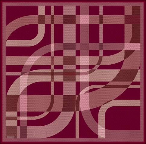 Armine Monogram Desenli Saf İpek Twill Eşarp 9429D 07