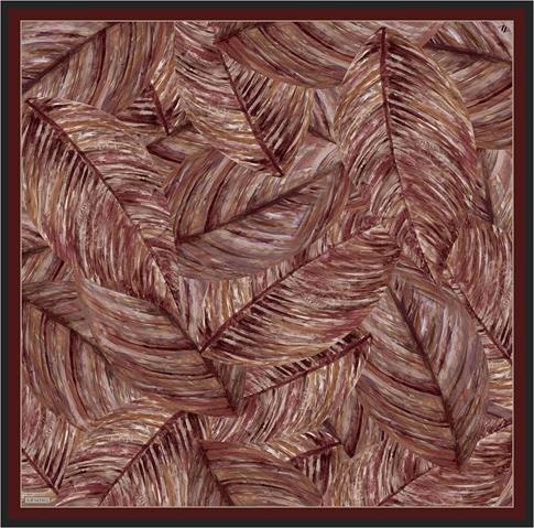Armine Klasik Desenli Saf İpek Twill Eşarp 9430D 31