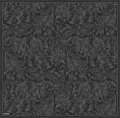 Armine Soyut Desenli Saf İpek Twill Eşarp 9431D 02