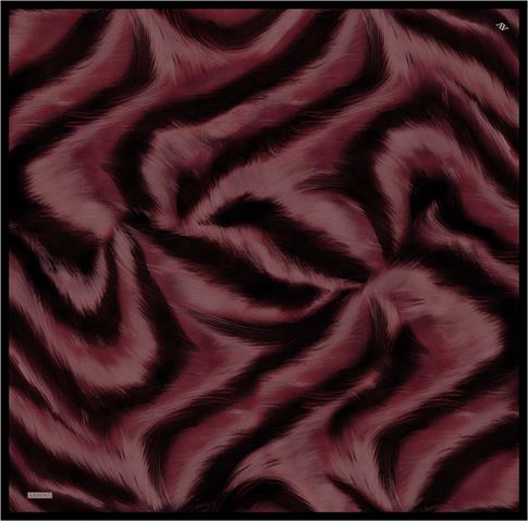 Armine Leopar Desenli Saf İpek Twill Eşarp 9432D 05
