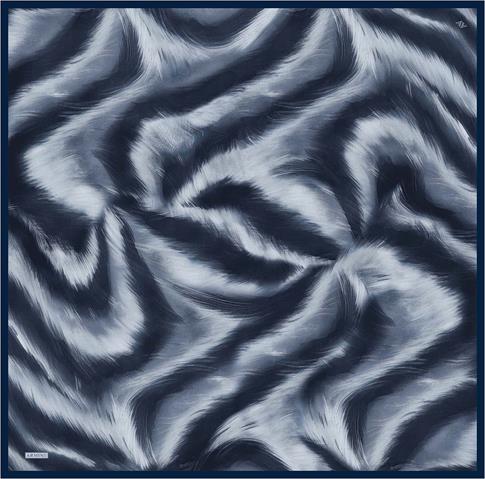 Armine Leopar Desenli Saf İpek Twill Eşarp 9432D 33