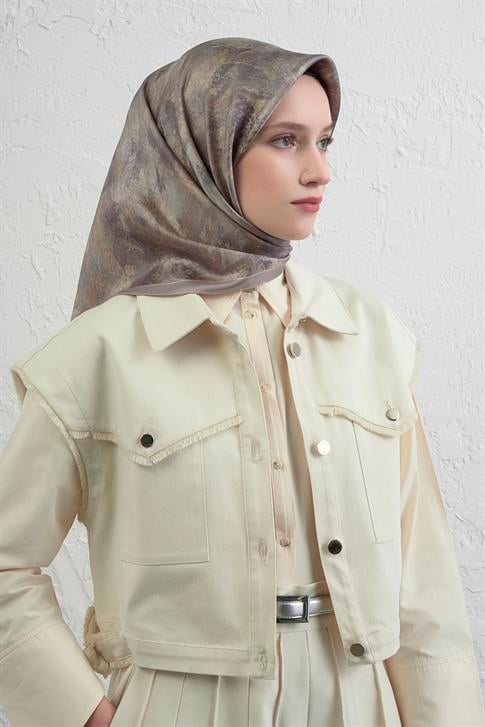 Armine Saf İpek Sura Eşarp 9433D 81