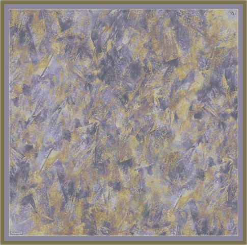 Armine Soyut Desenli Saf İpek Twill Eşarp 9433D 51