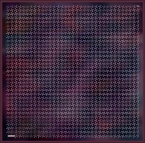 Armine Klasik Desenli Saf İpek Twill Eşarp 9434D 55