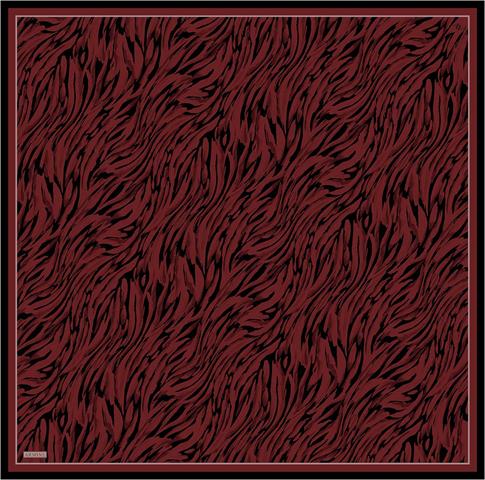 Armine Klasik Desenli Saf İpek Twill Eşarp 9435D 35